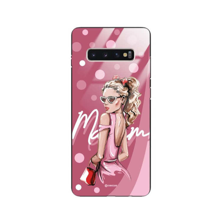 ETUI BLACK CASE GLASS NA TELEFON SAMSUNG GALAXY S10 PLUS ST_BAB-101