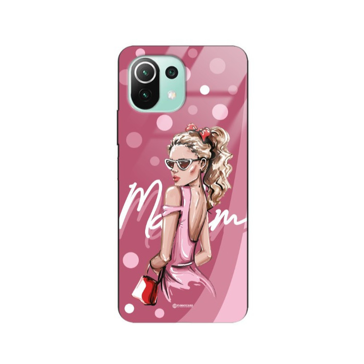 ETUI BLACK CASE GLASS NA TELEFON XIAOMI MI 11 LITE 4G / 5G / 5G NE ST_BAB-101