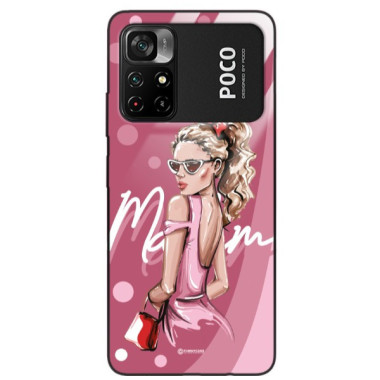 ETUI BLACK CASE GLASS NA TELEFON XIAOMI POCO M4 PRO 4G ST_BAB-101