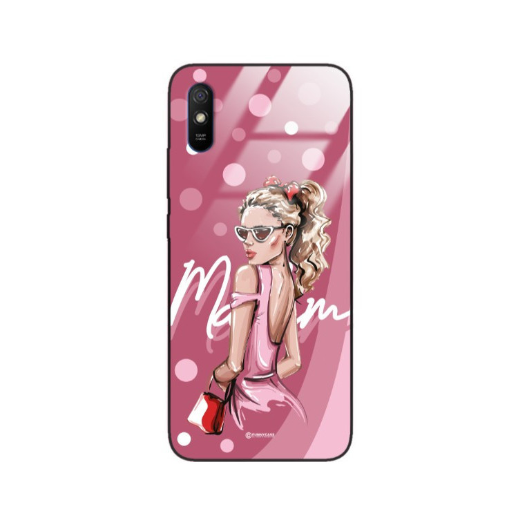 ETUI BLACK CASE GLASS NA TELEFON XIAOMI REDMI 9A / REDMI 9 AT ST_BAB-101