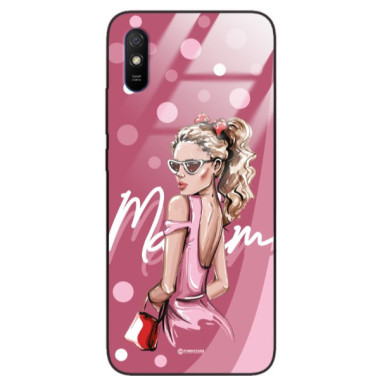 ETUI BLACK CASE GLASS NA TELEFON XIAOMI REDMI 9A / REDMI 9 AT ST_BAB-101