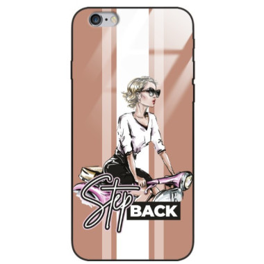 ETUI BLACK CASE GLASS NA TELEFON APPLE IPHONE 6 / 6S ST_BAB-102