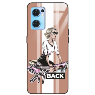 ETUI BLACK CASE GLASS NA TELEFON OPPO RENO 7 SE 5G ST_BAB-102