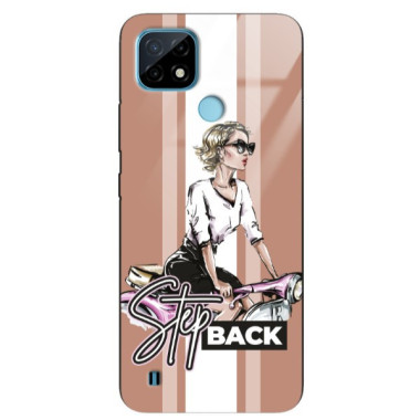 ETUI BLACK CASE GLASS NA TELEFON REALME C21 ST_BAB-102