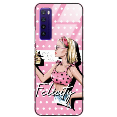 ETUI BLACK CASE GLASS NA TELEFON HUAWEI NOVA 7 ST_BAB-103