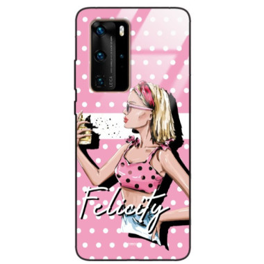 ETUI BLACK CASE GLASS NA TELEFON HUAWEI P40 PRO ST_BAB-103