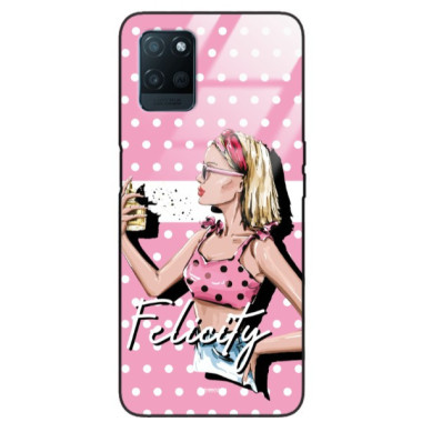 ETUI BLACK CASE GLASS NA TELEFON REALME V11 ST_BAB-103