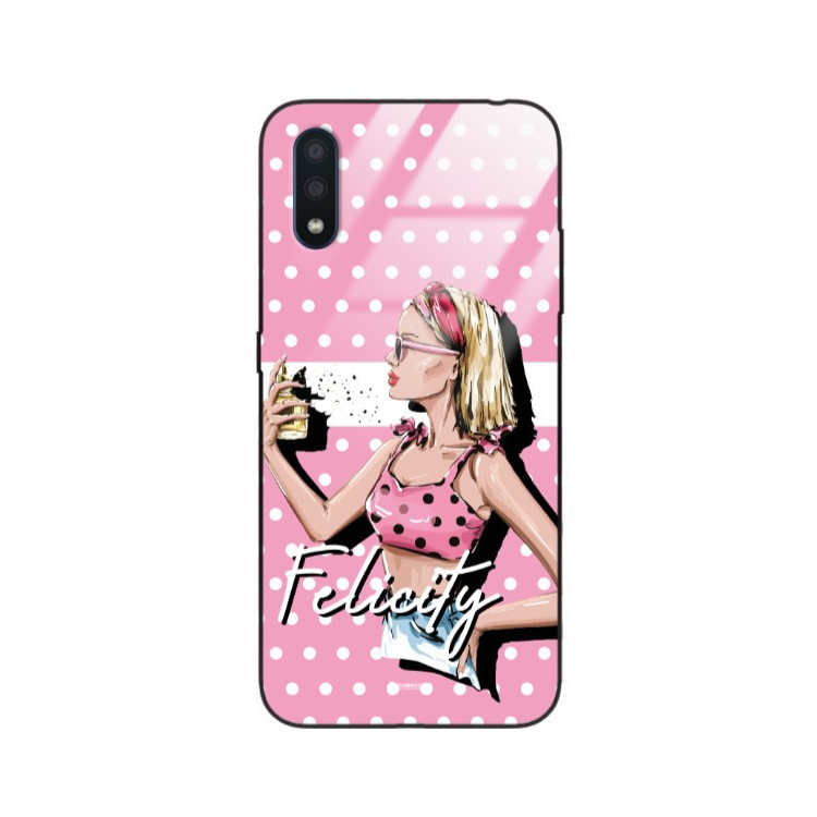 ETUI BLACK CASE GLASS NA TELEFON SAMSUNG GALAXY A01 ST_BAB-103