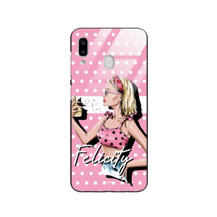 ETUI BLACK CASE GLASS NA TELEFON SAMSUNG GALAXY A20E ST_BAB-103