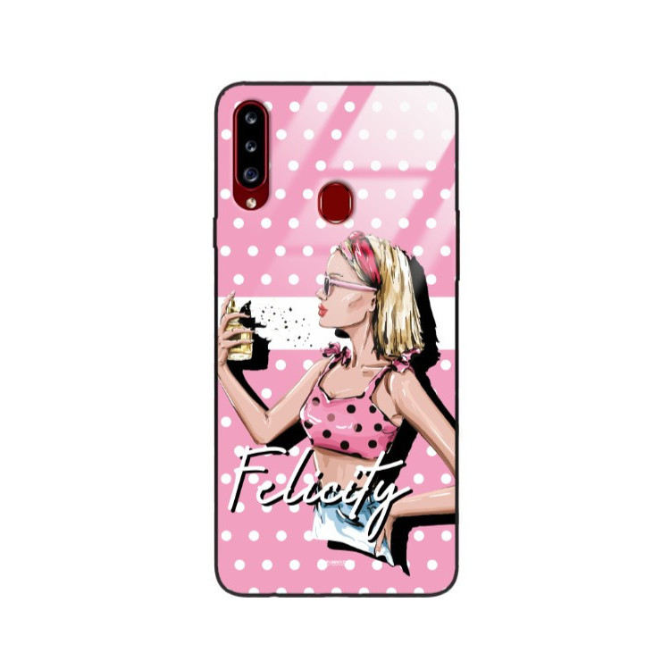 ETUI BLACK CASE GLASS NA TELEFON SAMSUNG GALAXY A20S ST_BAB-103