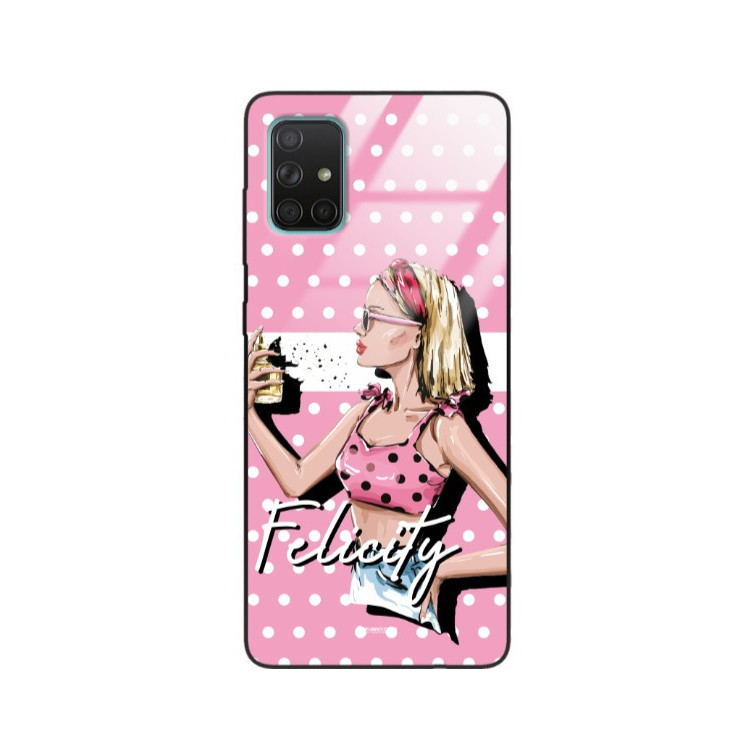 ETUI BLACK CASE GLASS NA TELEFON SAMSUNG GALAXY A71 ST_BAB-103