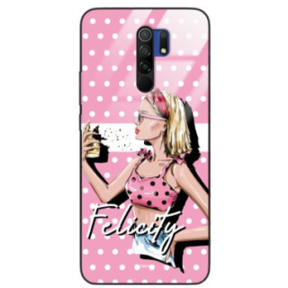 ETUI BLACK CASE GLASS NA TELEFON XIAOMI REDMI 9 ST_BAB-103