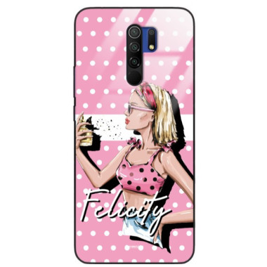 ETUI BLACK CASE GLASS NA TELEFON XIAOMI REDMI 9 ST_BAB-103