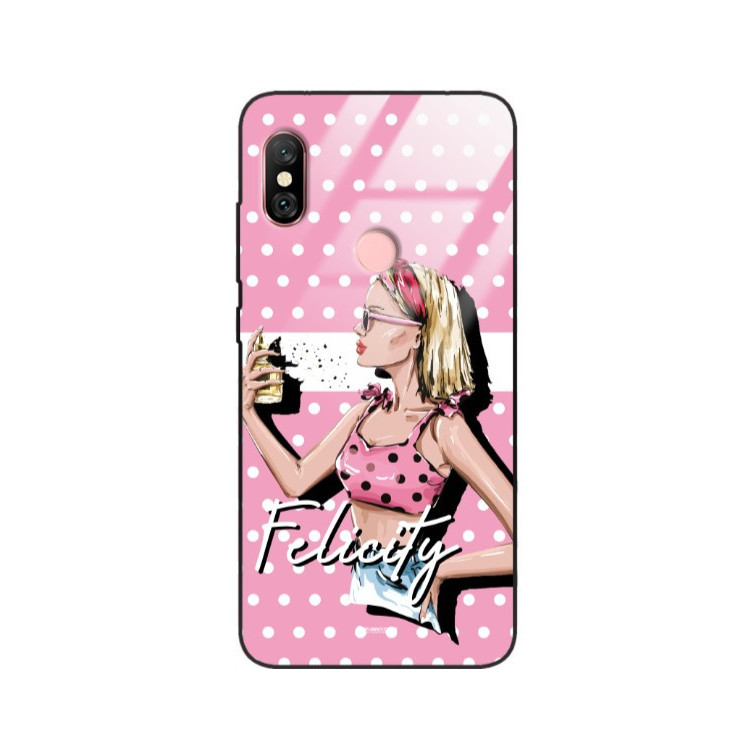ETUI BLACK CASE GLASS NA TELEFON XIAOMI REDMI NOTE 6 / 6 PRO  ST_BAB-103