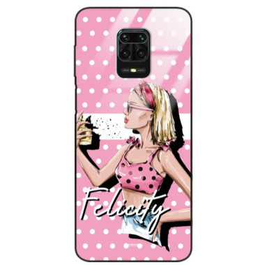 ETUI BLACK CASE GLASS NA TELEFON XIAOMI REDMI NOTE 9S / 9 PRO / 9 PRO MAX ST_BAB-103