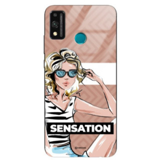 ETUI BLACK CASE GLASS NA TELEFON HUAWEI HONOR 9X LITE ST_BAB-104