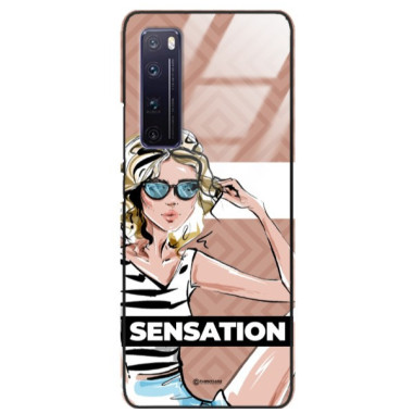 ETUI BLACK CASE GLASS NA TELEFON HUAWEI NOVA 7 PRO ST_BAB-104