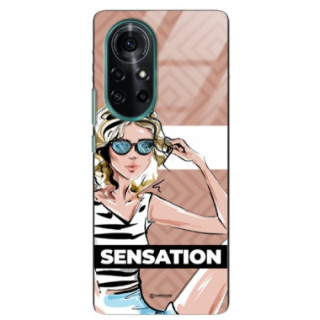 ETUI BLACK CASE GLASS NA TELEFON HUAWEI NOVA 8 ST_BAB-104