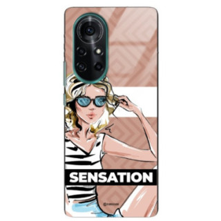 ETUI BLACK CASE GLASS NA TELEFON HUAWEI NOVA 8 PRO ST_BAB-104