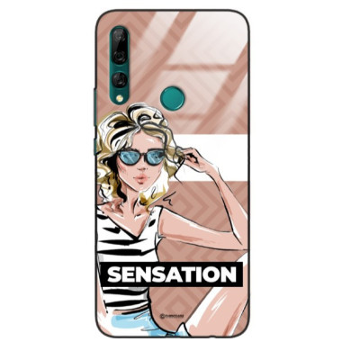 ETUI BLACK CASE GLASS NA TELEFON HUAWEI Y9 PRIME 2019 ST_BAB-104