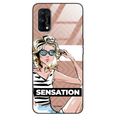 ETUI BLACK CASE GLASS NA TELEFON REALME 7 PRO ST_BAB-104