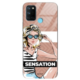 ETUI BLACK CASE GLASS NA TELEFON REALME 7i / C17 RMX 2103 ST_BAB-104