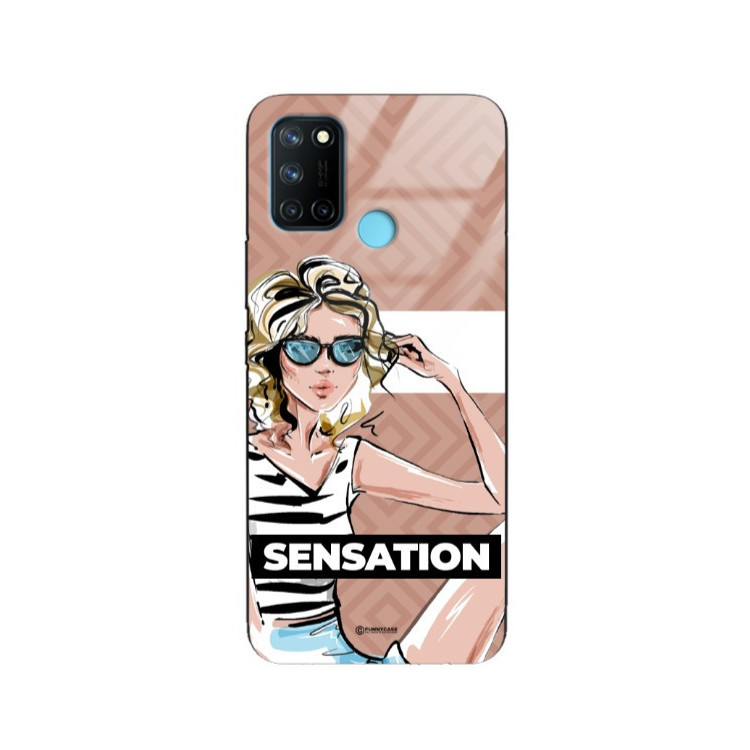 ETUI BLACK CASE GLASS NA TELEFON REALME 7i / C17 RMX 2103 ST_BAB-104