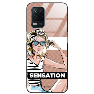 ETUI BLACK CASE GLASS NA TELEFON REALME 8 5G / V13 5G ST_BAB-104