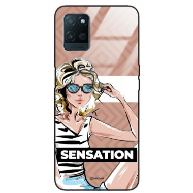 ETUI BLACK CASE GLASS NA TELEFON REALME V11 ST_BAB-104