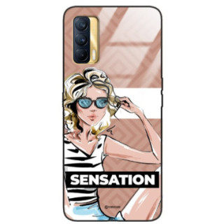 ETUI BLACK CASE GLASS NA TELEFON REALME V15 ST_BAB-104