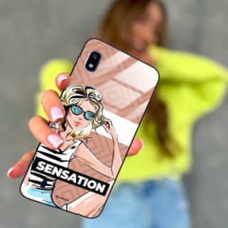 ETUI BLACK CASE GLASS NA TELEFON SAMSUNG GALAXY A10 ST_BAB-104