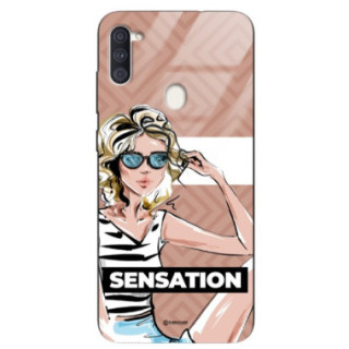 ETUI BLACK CASE GLASS NA TELEFON SAMSUNG GALAXY A11 / M11 ST_BAB-104