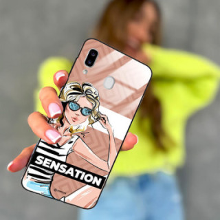 ETUI BLACK CASE GLASS NA TELEFON SAMSUNG GALAXY A20E ST_BAB-104
