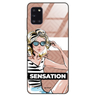 ETUI BLACK CASE GLASS NA TELEFON SAMSUNG GALAXY A31 ST_BAB-104