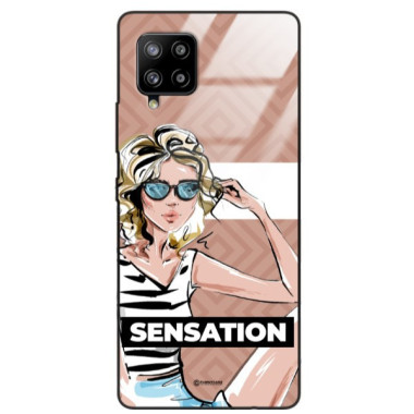 ETUI BLACK CASE GLASS NA TELEFON SAMSUNG GALAXY A42 5G ST_BAB-104