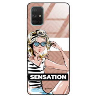 ETUI BLACK CASE GLASS NA TELEFON SAMSUNG GALAXY A71 ST_BAB-104