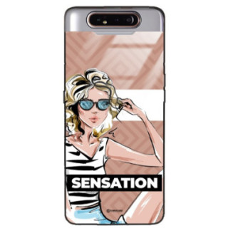 ETUI BLACK CASE GLASS NA TELEFON SAMSUNG GALAXY A80...