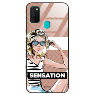 ETUI BLACK CASE GLASS NA TELEFON SAMSUNG GALAXY M30S / M21 ST_BAB-104