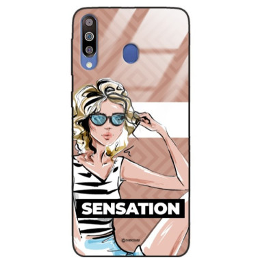 ETUI BLACK CASE GLASS NA TELEFON SAMSUNG GALAXY M30 ST_BAB-104