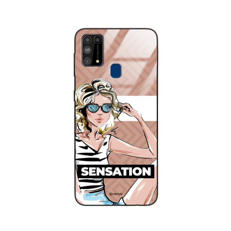 ETUI BLACK CASE GLASS NA TELEFON SAMSUNG GALAXY M31 ST_BAB-104