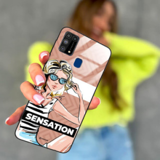 ETUI BLACK CASE GLASS NA TELEFON SAMSUNG GALAXY M31 ST_BAB-104