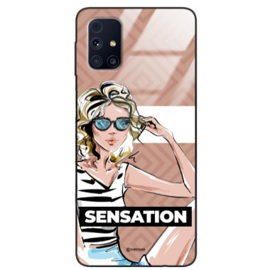 ETUI BLACK CASE GLASS NA TELEFON SAMSUNG GALAXY M31S ST_BAB-104