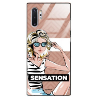 ETUI BLACK CASE GLASS NA TELEFON SAMSUNG GALAXY NOTE 10 PLUS ST_BAB-104