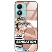 ETUI BLACK CASE GLASS NA TELEFON VIVO Y02S ST_BAB-104
