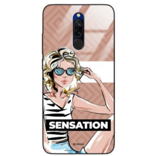 ETUI BLACK CASE GLASS NA TELEFON XIAOMI REDMI 8 ST_BAB-104