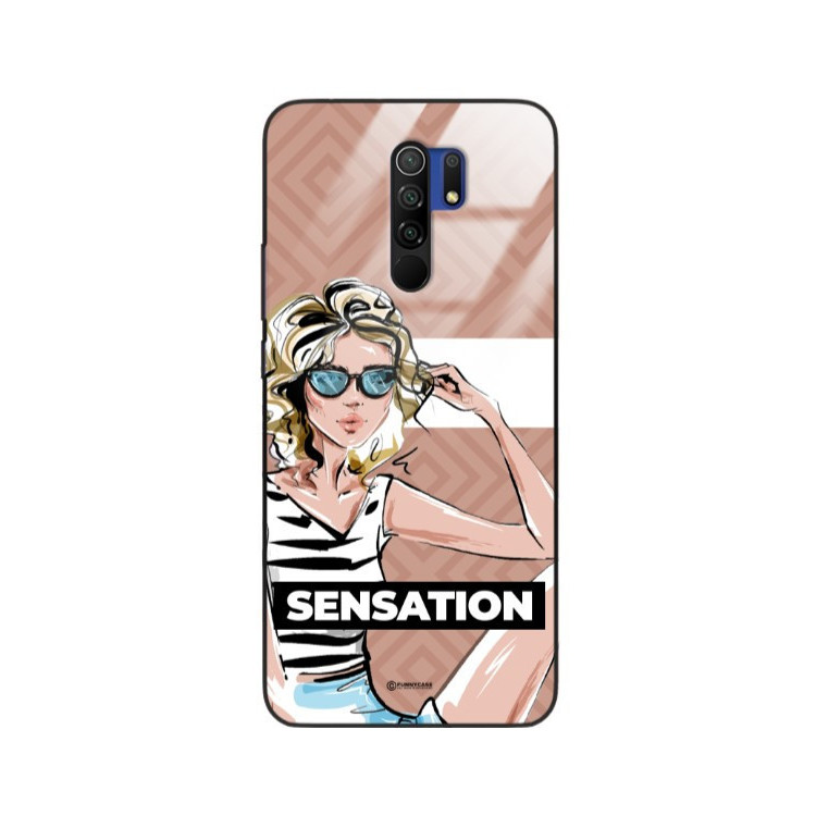 ETUI BLACK CASE GLASS NA TELEFON XIAOMI REDMI 9 ST_BAB-104