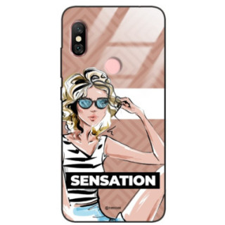 ETUI BLACK CASE GLASS NA TELEFON XIAOMI REDMI NOTE 6 / 6 PRO  ST_BAB-104