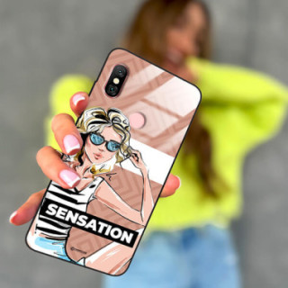 ETUI BLACK CASE GLASS NA TELEFON XIAOMI REDMI NOTE 6 / 6 PRO  ST_BAB-104