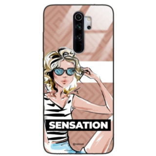 ETUI BLACK CASE GLASS NA TELEFON XIAOMI REDMI NOTE 8 PRO ST_BAB-104