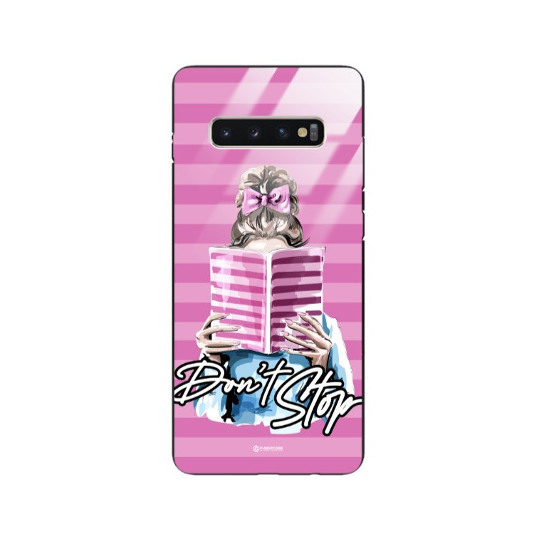 ETUI BLACK CASE GLASS NA TELEFON SAMSUNG GALAXY S10 PLUS ST_BAB-105